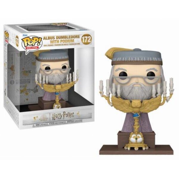 Harry Potter - Albus Dumbledore with Podium Funko POP! Deluxe #172