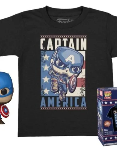 Avengers: Age of Ultron - Captain America Funko Pocket POP! & Tee (L)