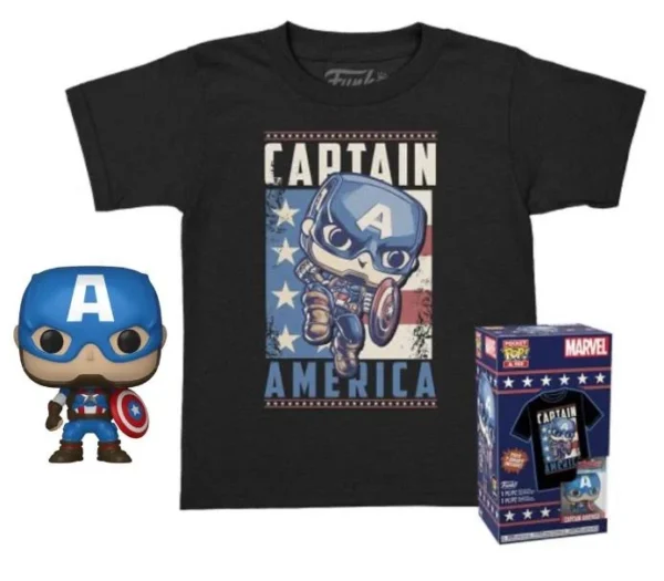 Avengers: Age of Ultron - Captain America Funko Pocket POP! & Tee (L)