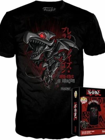 Yu-Gi-Oh! - Red-Eyes Black Dragon Funko POP! Tees (M)
