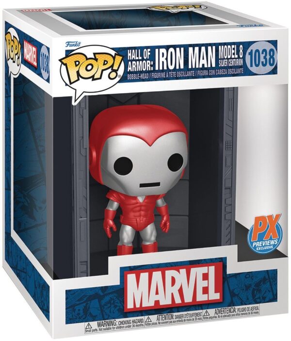 Marvel - Hall of Armor: Iron Man Model 8 Silver Centurion Funko POP! Deluxe #1038