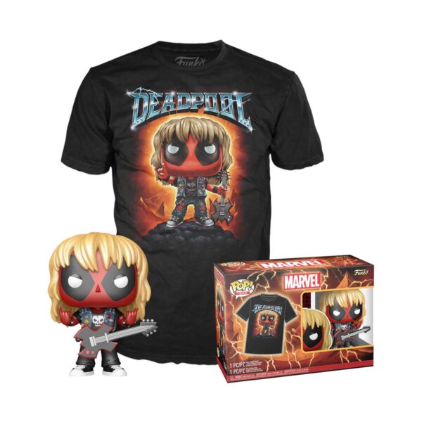 Deadpool - Heavy Metal Deadpool Funko POP! Tees #1343 (M)