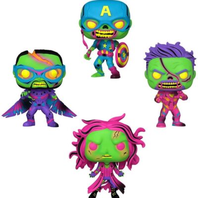 What If...? - Zombie Captain America/Zombie Iron Man/Zombie Falcon/Zombie Scarlet Witch Funko POP! 4 Pack