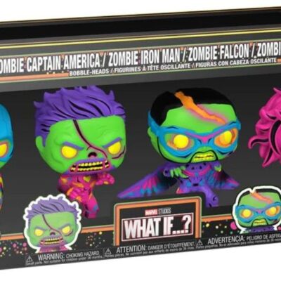 What If...? - Zombie Captain America/Zombie Iron Man/Zombie Falcon/Zombie Scarlet Witch Funko POP! 4 Pack