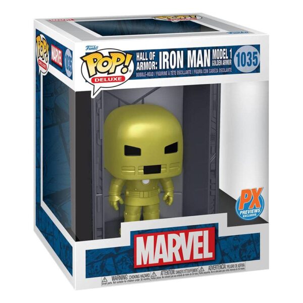 Marvel - Hall of Armor: Iron Man Model 1 Golden Armor Funko POP! Deluxe #1035