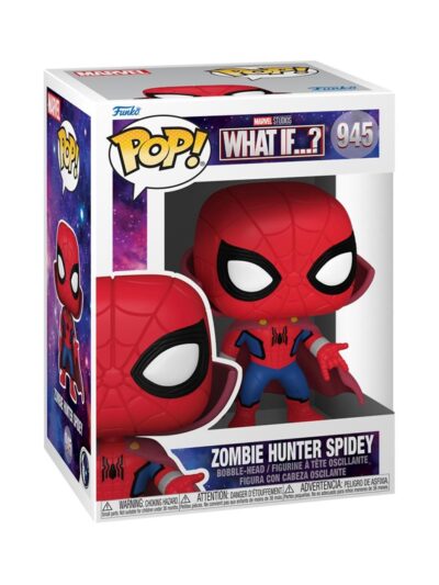 Funko POP! Marvel: What If...? - Zombie Hunter Spidey #945 Bobble-Head Vinyl Figure