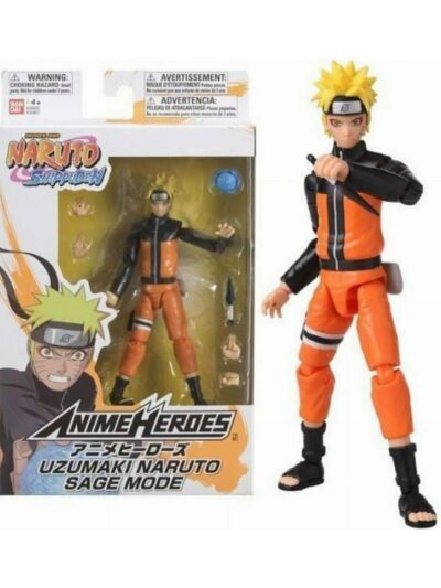 Bandai Anime Heroes: Naruto - Uzumaki Naruto Sage Mode Action Figure (6,5") (36907)