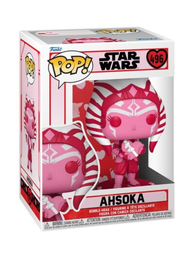 Funko Pop! Star Wars: Valentines S2 - Ahsoka #496 Bobble-Head Vinyl Figure
