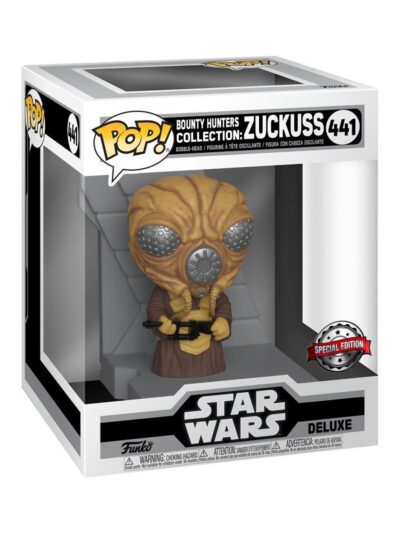 Funko Pop! Deluxe: Star Wars Bounty Hunters Collection - Zuckuss (Metallic) (Special Edition) #441 Bobble-Head Vinyl Figure