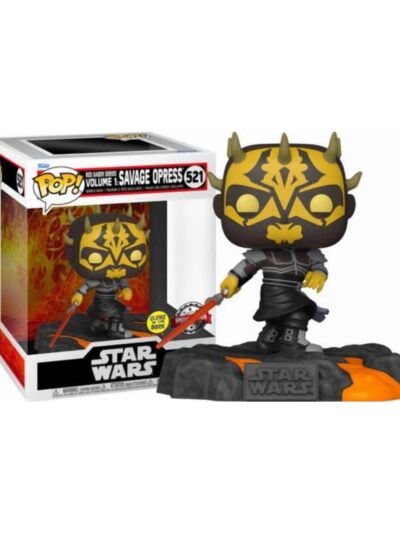 Funko Pop! Deluxe: Disney Star Wars Sith - Red Saber Series Vol.1 Savage Opress (Glows in the Dark) (Special Edition) #521 Bobble-Head Vinyl Figure