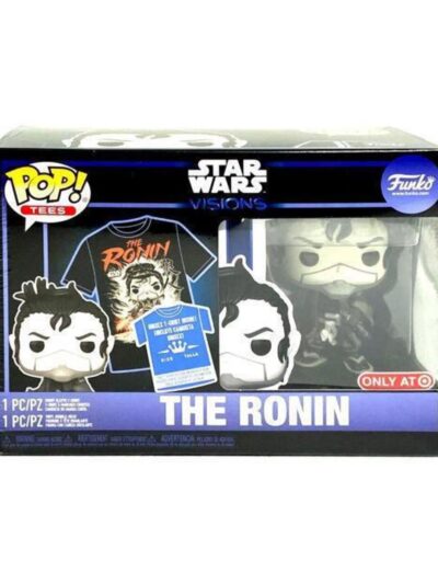Funko Pop! & Tee (Adult): Disney Star Wars Visions - The Ronin (Special Edition) Bobble-Head Vinyl Figure and T-Shirt (M)