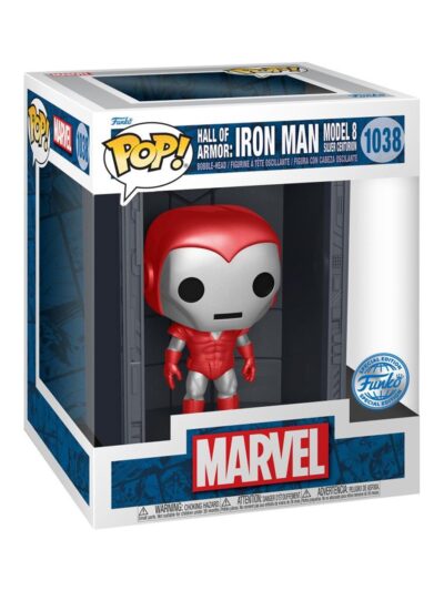 Funko Pop! Deluxe: Marvel Hall of Armor: Iron Man Model 8 Silver Centurion (Mettalic) (PX Previews Exclusive) #1038 Bobble-Head Vinyl Figure