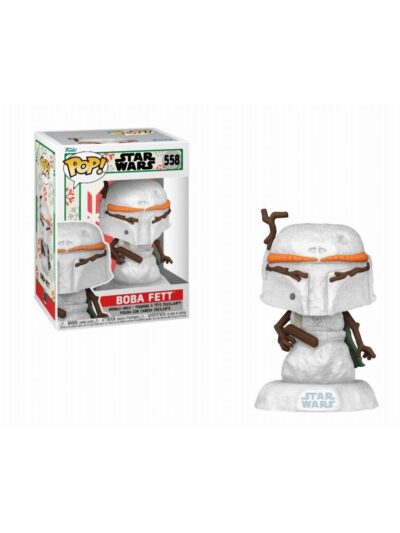 Funko Pop! Disney Star Wars: Holiday - Boba Fett (SNWMN) #558 Bobble-Head Vinyl Figure