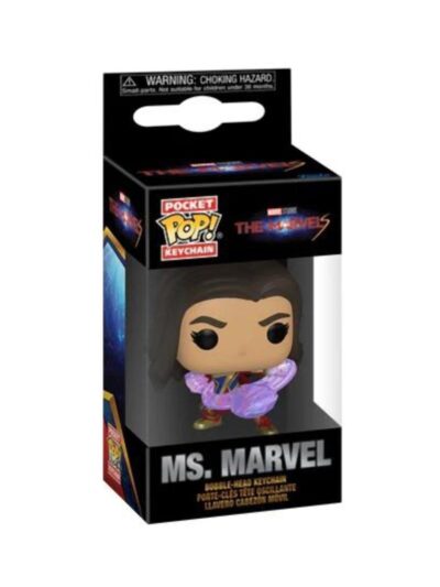 Funko Pocket Pop!: The Marvels - Ms. Marvel Bobble-Head Vinyl Figure Keychain