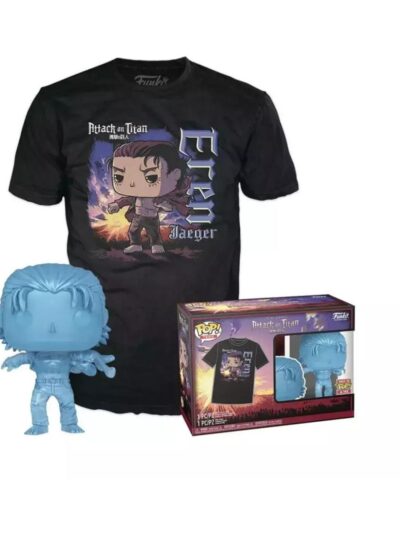 Funko Pop! & Tee (Adult): Attack on Titan Final Season - Eren Jaeger (with Marks) Vinyl Figure and T-Shirt (XL)
