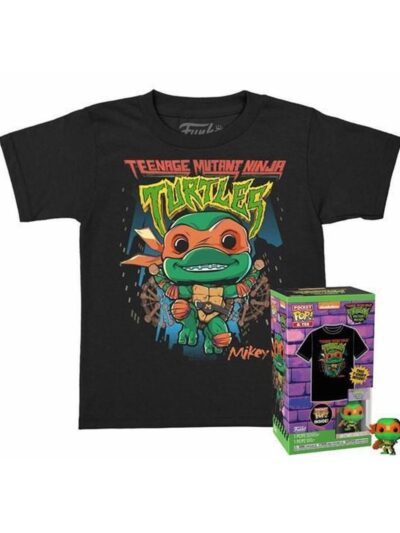 Funko Pocket Pop! & Tee (Child): Teenage Mutant Ninja Turtles - Michelangelo Vinyl Figure and T-Shirt (XL)