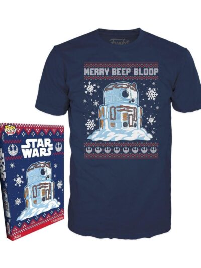 Funko Boxed Tees: Disney Star Wars Holiday - R2-D2 Snowman (S)