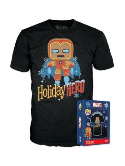Funko Boxed Tee: Marvel - Gingerbread Iron Man (S)