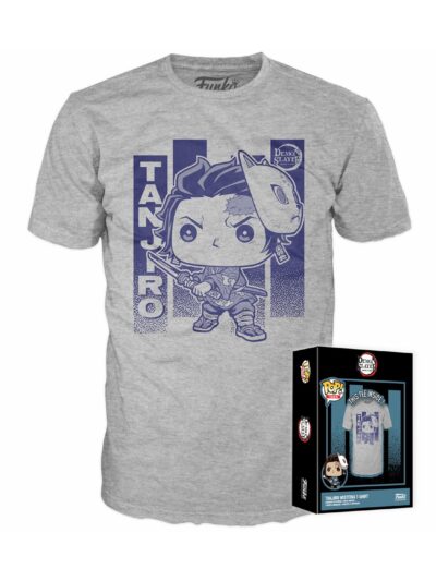 Funko Boxed Tee: Demon Sleyer - Tanjiro with Wisteria (XL)