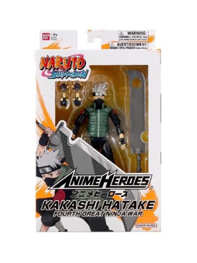 Bandai Anime Heroes: Naruto - Hatake Kakashi Fourth Great Ninja War Action Figure (36963)