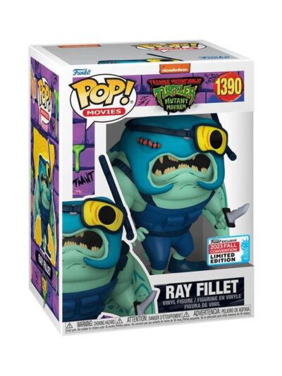 Funko Pop! Movies: Teenage Mutant Ninja Turtles: Mutant Mayhem - Ray Fillet (Convention Limited Edition) #1390 Vinyl Figure