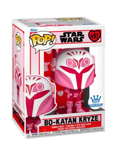 Funko Pop! Disney Star Wars: Valentines S4 - Bo-Katan Kryze #497 Bobble-Head Vinyl Figure