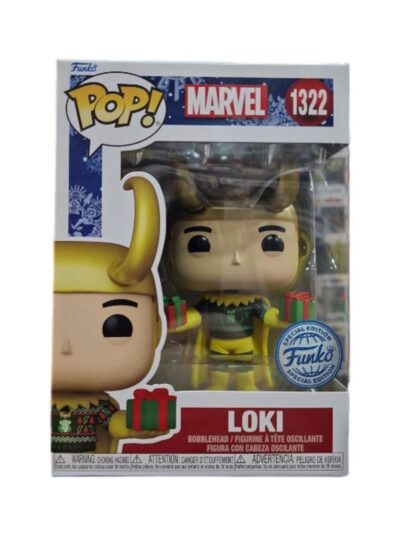 Funko Pop! Marvel: Loki (with Sweater) (Metallic) (Special Edition) #1322 Bobble-Head Vinyl Figure