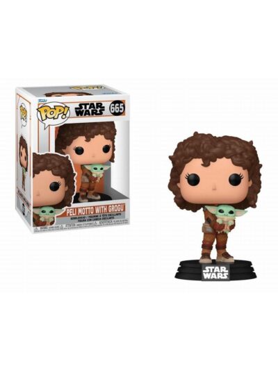Funko Pop! Disney Star Wars: The Mandalorian - Peli Motto with Grogu #665 Bobble-Head Vinyl Figure