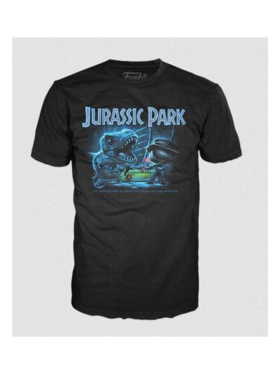 Funko Pop! Tee: Jurassic Park - T-Rex with Jeep (XL)