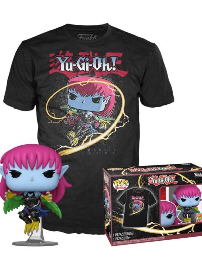 Funko Pop! & Tee (Adult): Yu-Gi-Oh! - Harpie Lady (Black) Vinyl Figure & T-Shirt (M)