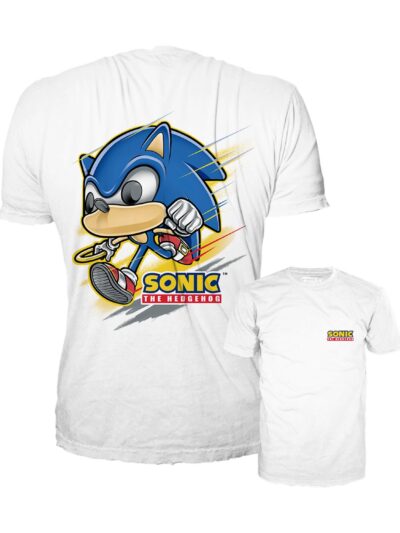 Funko Pop! Tees (Adult): Sonic - Sonic (Running) T-Shirt (L)