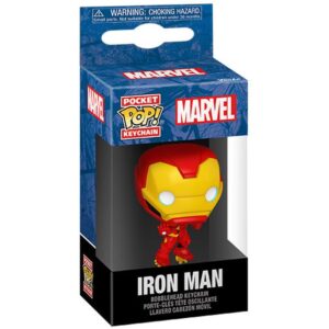 Funko Pocket Pop!: Marvel - Iron Man (New Classics) Bobble-Head Vinyl Figure Keychain