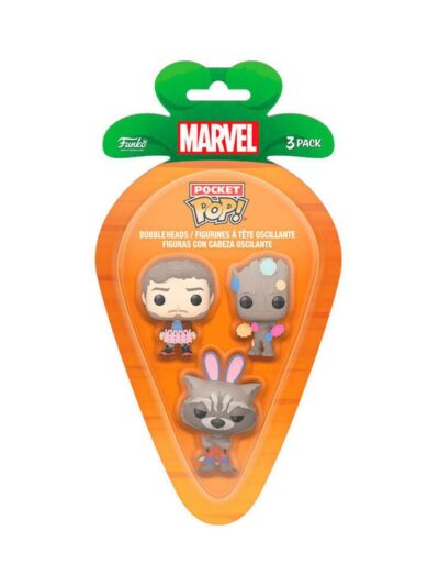 Funko 3-Pack Carrot Pocket Pop!: Guardians of the Galaxy Vinyl Figures