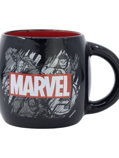 Stor: Marvel Pattern - Globe Mug In Gift Box (380ml) (75436)