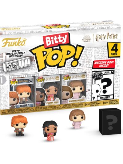 Funko Bitty Pop! 4-Pack: Harry Potter Goblet of Fire - Ron Weasley, Padma Patil, Madame Maxim, Mystery Pop! Vinyl Figures