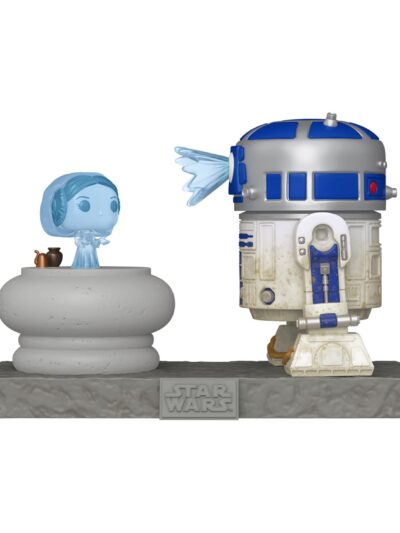 Funko Pop! Deluxe: Star Wars - R2-D2  and Princess Leia Hologram #766 Bobble-Heads Vinyl Figures