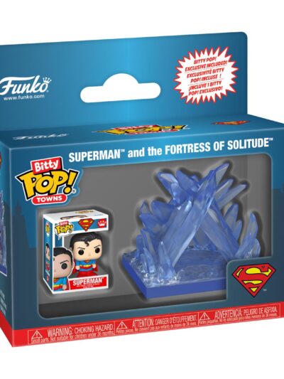Funko Bitty Pop! Towns DC: Superman - Superman and The Fortress of Solitude Vinyl Figures