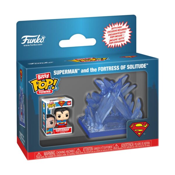 Funko Bitty Pop! Towns DC: Superman - Superman and The Fortress of Solitude Vinyl Figures