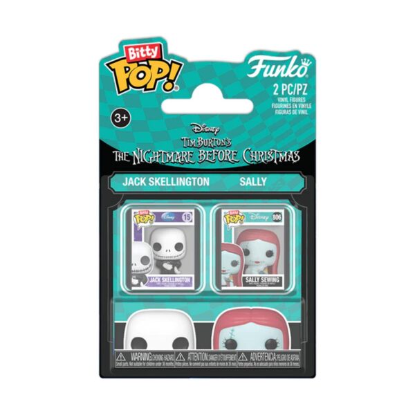 Funko Bitty Pop! 2-pack Disney: The Nightmare Before Christmas - Jack & Sally Vinyl Figures