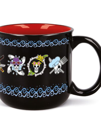 Stor: One Piece Skulls Anime - Young Adult Breakfast Mug In Gift Box (415ml) (537)