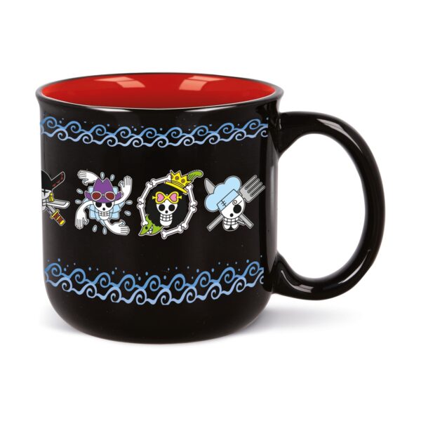 Stor: One Piece Skulls Anime - Young Adult Breakfast Mug In Gift Box (415ml) (537)
