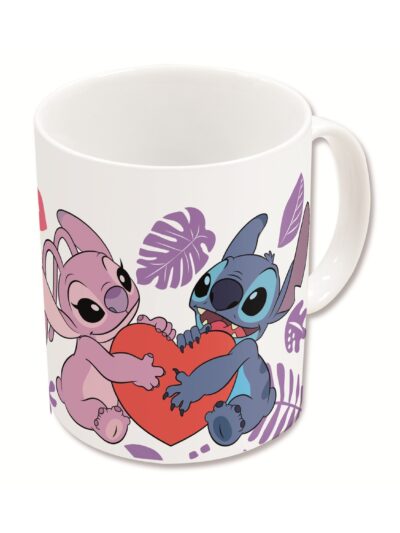 Stor Disney: Stitch & Angel with Heart - Young Adult Ceramic Mug In Gift Box (325ml) (93488)