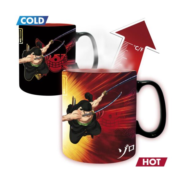 Abysse One Piece - Mug Heat Change - 460Ml - Zoro & Sanji (ABYMUGA580)