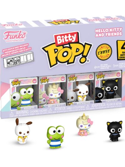 Funko Bitty Pop! 4-Pack: Hello Kitty and Friends - Keroppi, Hello Kitty, Pochacco, Chase Figure Vinyl Figures