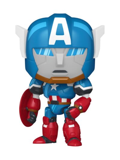 Funko Pop! Marvel: What If...? - Captain America Mech #1569 Bobble-Head Vinyl Figure