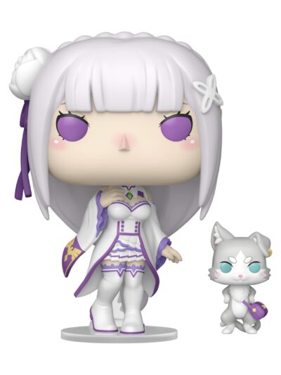 Funko Pop! Animation: Re:ZERO: Starting Life in Another World - Emilia with Puck #2112 Vinyl Figures