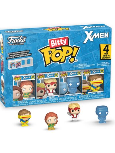 Funko Bitty Pop! 4-Pack: X-Men - Phoenix, Angel, Iceman, Cyclops Vinyl Figures