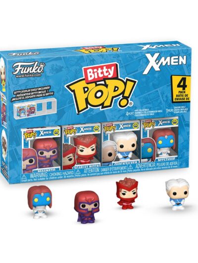 Funko Bitty Pop! 4-Pack: X-Men - Magneto, Scarlet Witch, Quicksilver, Mystique Vinyl Figures