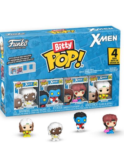 Funko Bitty Pop! 4-Pack: X-Men - Rogue, Nightcrawler, Gambit, Storm Vinyl Figures
