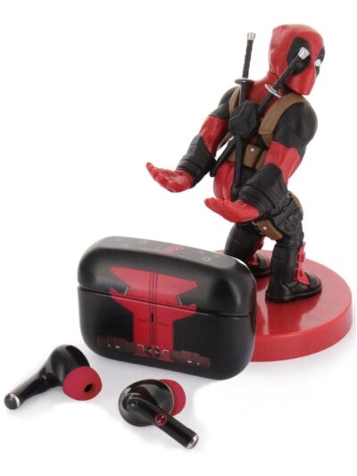 Deadpool Wireless Earbuds and Holder